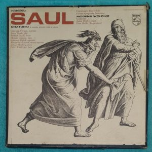 Handel ‎– Saul  Mogens Woldike  philips SAL3508-9-10 3 LP Box 1st Press ED1 1963