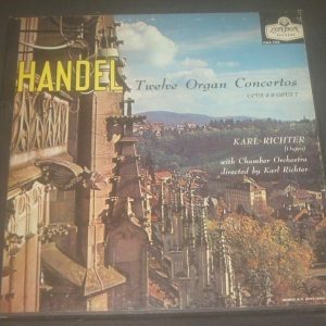 Handel  Twelve Organ Concertos Karl Richter London  ffrr CMA 7302 3 LP Box