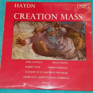 Haydn : Creation Mass  George Guest  Argo ZRG 598 LP EX