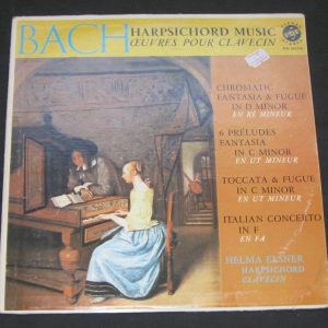 Helma Elsner – Bach ,· Harpsichord Music VOX stpl 510.770 lp