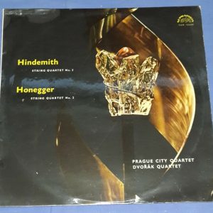 Hindemith Honegger Prague City / Dvorak  Quartet  ‎Supraphon SUA 10449 LP 1963