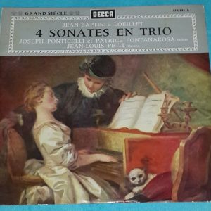 Jean-Batiste Loeillet – 4 trio sonatas Ponticelli Fontanarosa  Petit   Decca LP