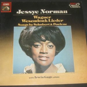 Jessye Norman Sings Wagner Schubert  Poulenc Irwin Gage HMV EMI SXLP 30556 lp