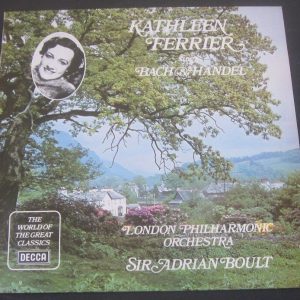 Kathleen Ferrier Sings Bach & Handel Adrian Boult Decca SPA 531 lp EX