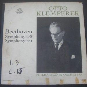 Klemperer / Beethoven Symphony No. 1 / 8 Angel 35657 lp