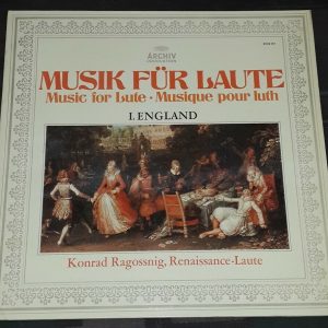 Konrad Ragossnig ‎- English Lute Music Archiv Produktion 2533 157 lp EX