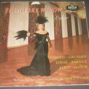 Lehar – The Merry Widow Stolz Grundem Grundem  Loose Decca LXT 5448-9 2 LP