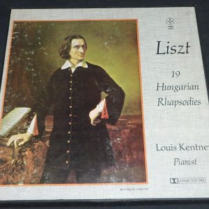 Liszt – 19 Hungarian Rhapsodies Louis Kentner , Piano Vox SVBX 5452  3 lp Box ex