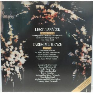 Liszt / Janacek  – Messe B-Dur  CRISSIMI  / HENZE – Jephta LP SCHWANN AMS 3534