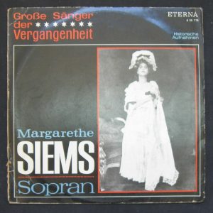 MARGARETE SIEMS ( Soprano ) – Operatic Arias ETERNA lp
