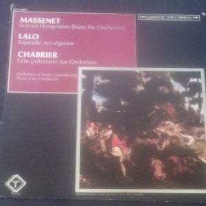MASSENET Scenes Hongroises LALO Rapsodie CHABRIER Polanaise Vox Turnabout LP EX