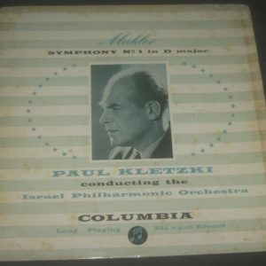 Mahler – Symphony No. 1 Paul Kletzki Columbia 33CX 1207 B/G UK 50’s LP