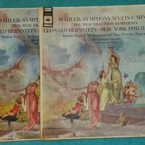 Mahler Symphony No. 2 Bernstein / Tourel / Venora  CBS 72283/4 lot of 2 LP