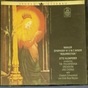Mahler – Symphony No. 2 Otto Klemperer Schwarzkopf Angel 3634 B 2 LP Box