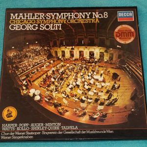 Mahler ‎- Symphony No. 8 Solti   Decca 6.35197 2 LP Box EX
