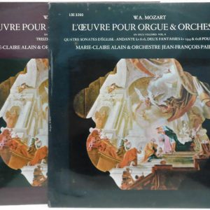 Marie-Claire ALAIN / PILLARD Mozart  Works for Organ & Orchestra LDE 3259 – 3260