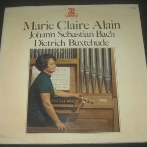 Marie Claire Alain – Bach / Buxtehude Erato – 387 002 lp Gatefold