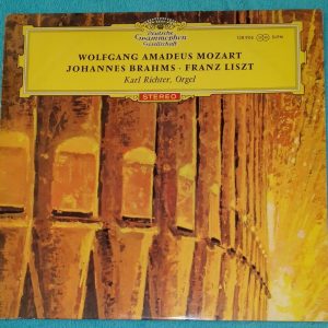 Mozart , Brahms , Liszt Organ – Richter DGG 138 906 SLPM Red Stereo Tulips LP