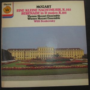 Mozart ‎ Eine Kleine Nachtmusik / Serenade K 185  Boskovsky  Decca JB 19 lp EX