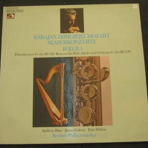 Mozart – Flute Concerto Galway / Helmis / Karajan HMV EMI C 065-02238 lp EX