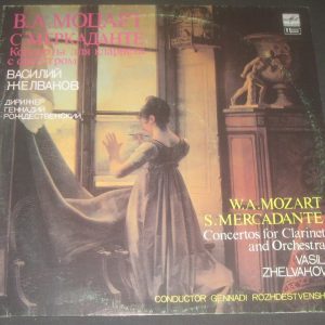 Mozart / Mercadante Clarinet Concertos Zhelvakov / Rozhdestvensky Melodiya LP EX