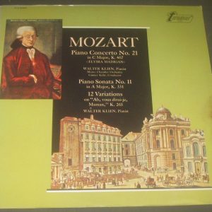 Mozart Piano Concerto / Sonata / 12 Variations Klien / Kehr  Turnabout VOX LP