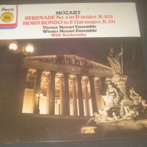Mozart Serenade No 4 / Horn Rondo  Boskovsky ‎Decca ‎ JB 54 LP EX