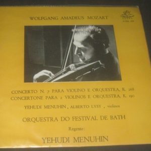 Mozart Violin Concertos Yehudi Menuhin / Alberto Lysy . Angel lp