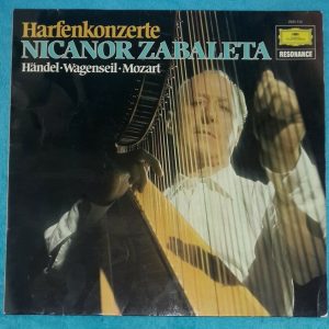 Nicanor Zabaleta · Handel · Wagenseil · Mozart ‎– Harp concerts DGG 2535 113 LP
