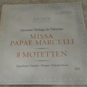 Palestrina Missa Papae Marcelli 8 Motetten Theobald Schrems Archiv 198182 lp EX
