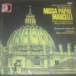 Palestrina Missa Papae Marcelli Karl Forster  Dacapo SMVP 8075 LP EX