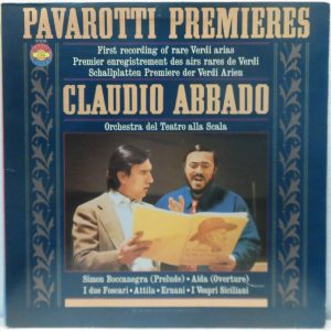 Pavarotti Premiers – Rare Verdi Arias First Recording CLAUDIO ABBADO LP CBS
