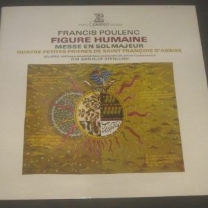 Poulenc Figure Humaine Messe En Sol Majeur Quatre Petites Stenlund Erato LP EX