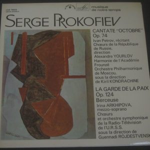 Prokofiev Cantate octobre KONDRASHIN ROZHDESTVENSKY chant du monde Melodia LP