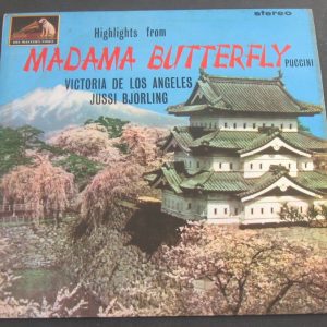 Puccini – Madama Butterfly Highlights De Los Angeles Bjorling HMV ASD 609 lp 64