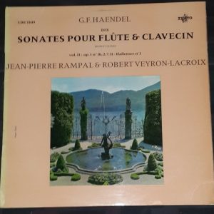 RAMPAL / VEYRON-LACROIX – BACH Sonates ERATO LDE 3309 LP 1964 EX