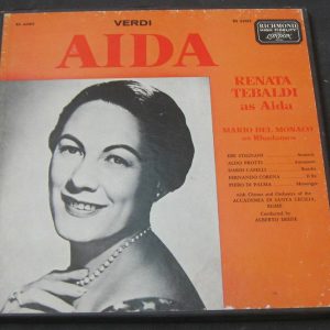 RENATA TEBALDI Verdi Aida London Richmond RS 63002   3 lp Box