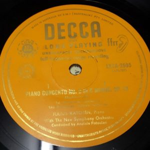 Rachmaninov ‎- Piano Concerto No. 2 Fistoulari Julius Katchen Decca LP ED1