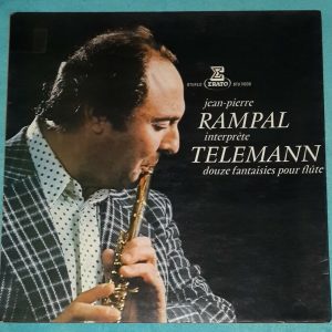 Rampal ‎- Telemann : Twelve Fantasies For Flute Erato STU 71030 LP