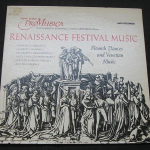 Renaissance Music – Flemish Dances and Venetian Music Susato Viadana Gabrieli lp