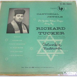 Richard Tucker – Cantorial Jewels LP jewish Columbia 6 eyes Kidush Havdoloh rare