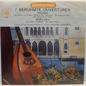 Rossini / Boieldieu – 7 Famous Overtures LP Pasdeloup / Lindenberg CBS 51002