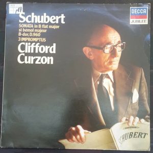 Schubert Sonata ,  3 Impromptus Piano – Curzon Decca JB 140 lp EX