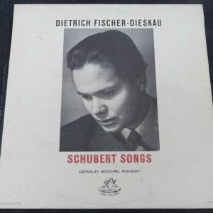Schubert Songs Fischer-Dieskau Gerald Moore Angel ANG 35624 lp ex