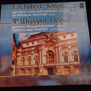 Schubert Songs Fischer-Dieskau , Richter – Piano MELODIYA C10-14737-8 USSR LP EX