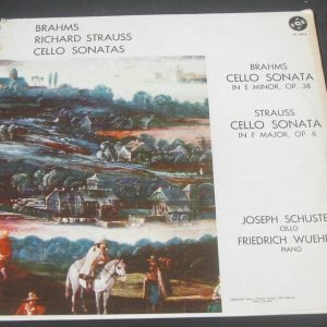 Schuster / Wuehrer – Strauss / Brahms Cello / Piano Sonatas Vox PL 9910 lp