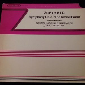 Scriabin Symphony No. 3 ” The Divine Poem ” Semkow Stolat SZM 0118 LP