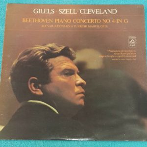 Szell , Gilels – Beethoven Piano Concerto No. 4 6 Variations Angel S-36030 LP