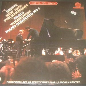 Tchaikovsky – Piano Concerto No. 1 Gilels Mehta CBS 36660 LP EX