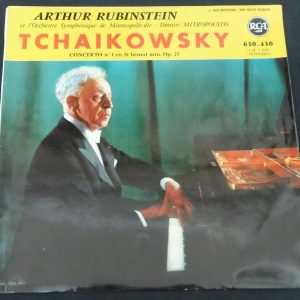 Tchaikovsky Piano Concerto No. 1 Mitropoulos Rubinstein RCA 630.430 LP EX